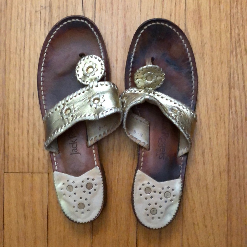 Jack Rodgers Gold Sandals